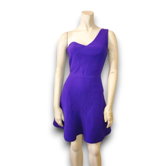Roland Mouret Dresses & Skirts - Roland Mouret Purple One Shoulder Mini Dress